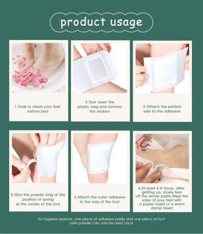 100% Herbal & Gentle ™ Ingredient Detox Foot Pads (BUY 1 GET 1 FREE )